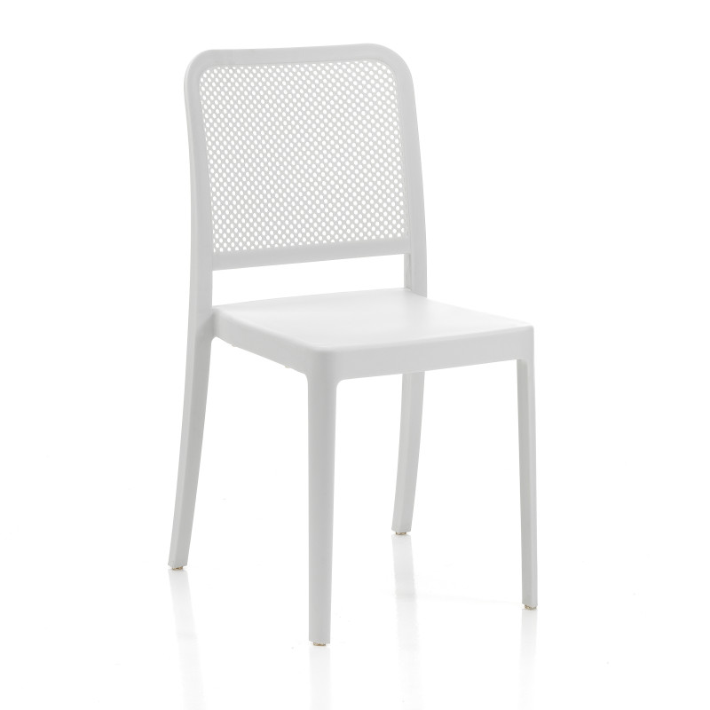 Sedia Da Interno / Esterno Sabine White 47X62X102 Cm