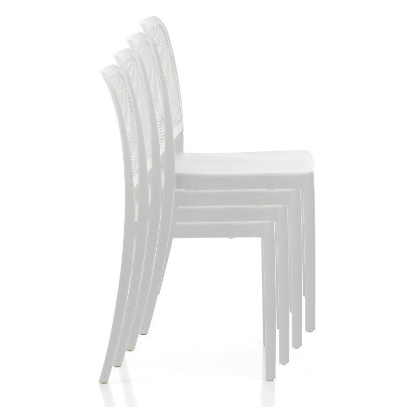Sedia Da Interno / Esterno Sabine White 47X62X102 Cm