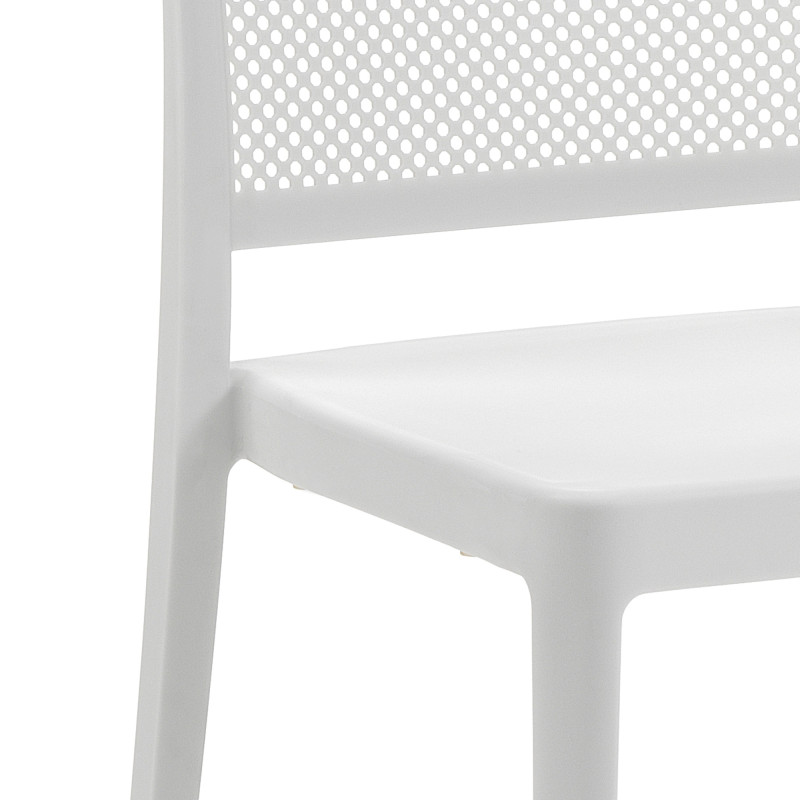 Sedia Da Interno / Esterno Sabine White 47X62X102 Cm