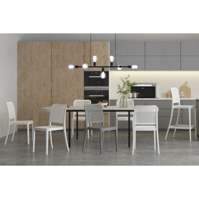 Sedia Da Interno / Esterno Sabine White 47X62X102 Cm