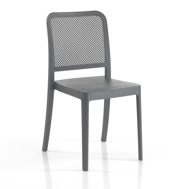 Sedia Da Interno / Esterno Sabine Grey 47X62X102 Cm