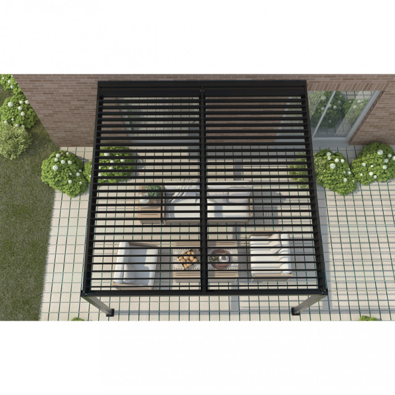 PERGOLA BIOCLIMATICA 4 X 4 ADDOSSATA