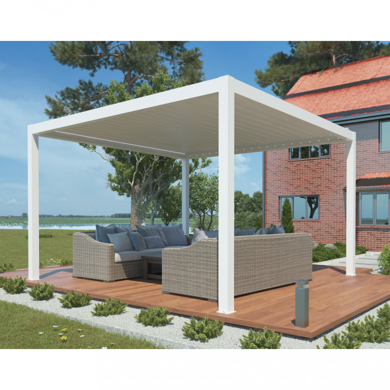 PERGOLA BIOCLIMATICA 4 X 4 MOTORIZZATA CON LED