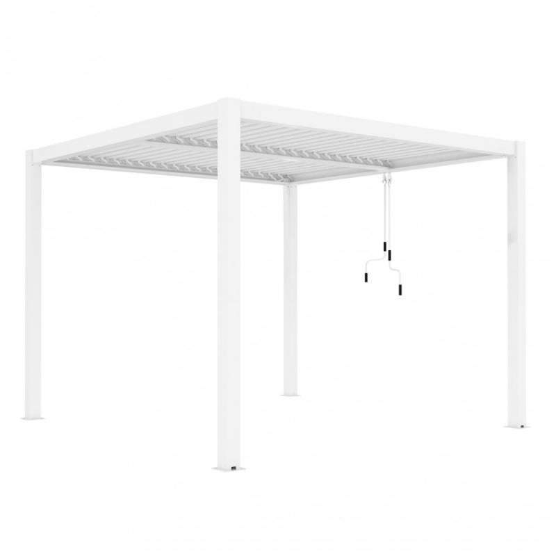 Pergola bioclimatica 3x3 alluminio lamelle orientabili Cosma