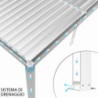 Pergola bioclimatica 3x3 alluminio lamelle orientabili Cosma