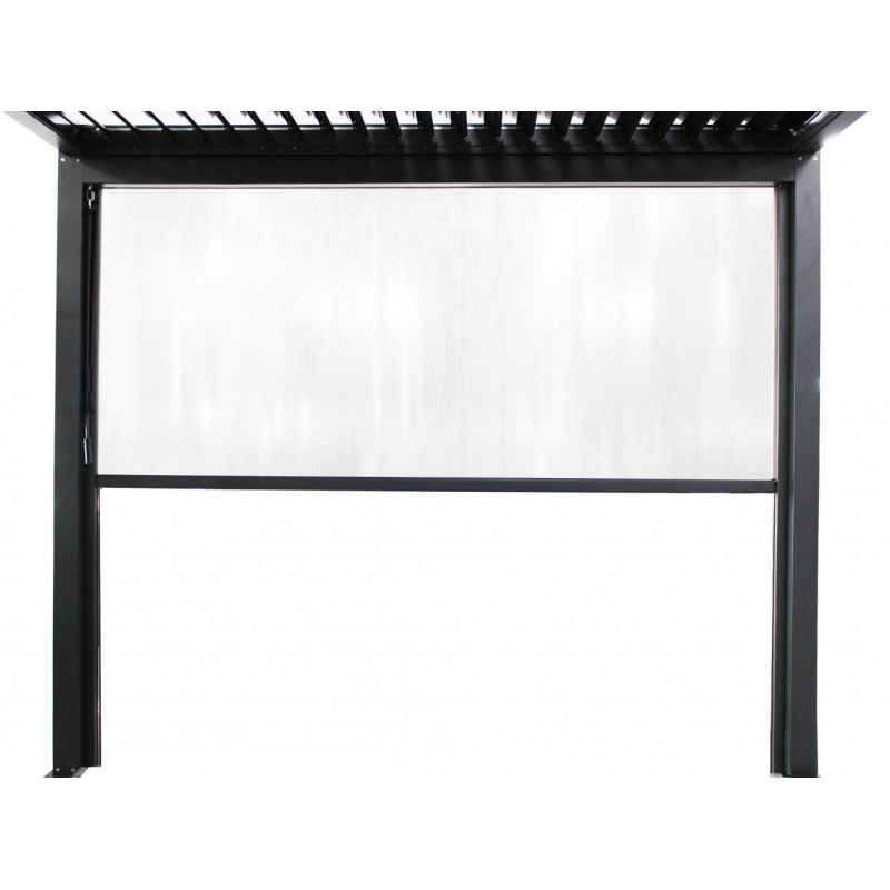 Laterale per pergola bioclimatica PVC 3 metri protezione esterno