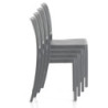Sedia Da Interno / Esterno Sabine Grey 47X62X102 Cm