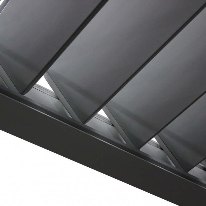 Pergola Bioclimatica 3x3 Doppia Lamella Antracite Giardino