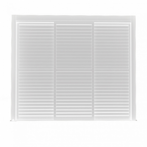 Laterale scorrevole lamelle bianco 3m pergola bioclimatica