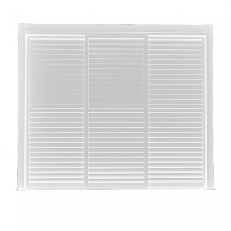 Laterale scorrevole lamelle bianco 3m pergola bioclimatica