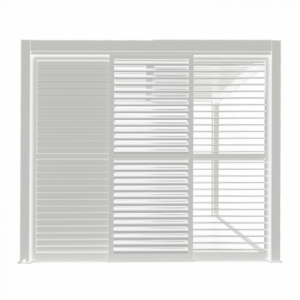 Zoom LATERALE SCORREVOLE CON LAMELLE PER LATO DA 3 M PERGOLA BIOCLIMATICA