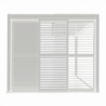 Laterale scorrevole lamelle bianco 3m pergola bioclimatica