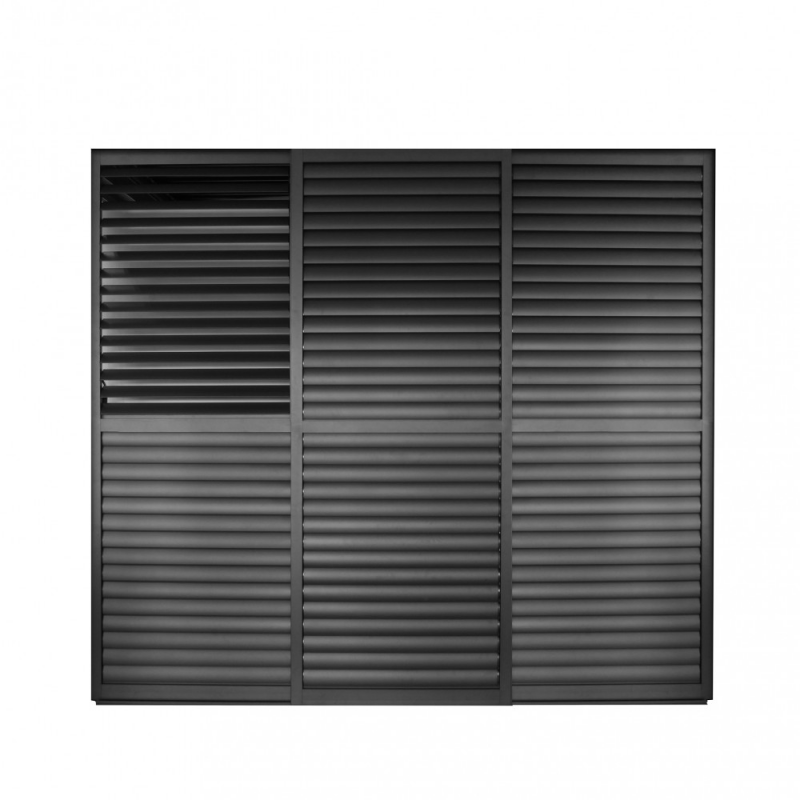Laterale scorrevole antracite 3m lamelle pergola bioclimatica