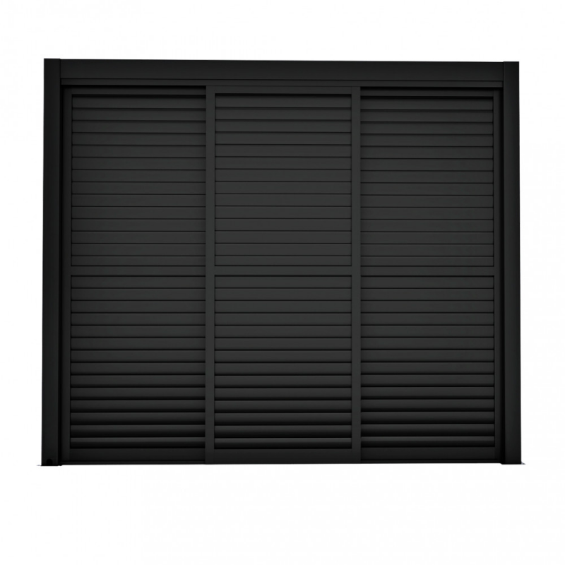 Laterale scorrevole antracite 3m lamelle pergola bioclimatica