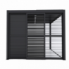 Laterale scorrevole antracite 3m lamelle pergola bioclimatica