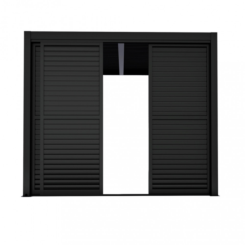 Laterale scorrevole antracite 3m lamelle pergola bioclimatica
