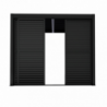 Laterale scorrevole antracite 3m lamelle pergola bioclimatica