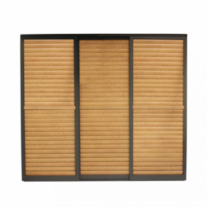 Laterale scorrevole lamelle pergola bioclimatica 3 metri esterno