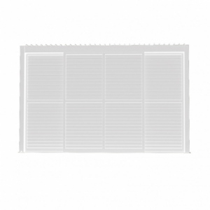 Laterale scorrevole con lamelle per pergola bioclimatica 4m