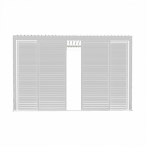 Zoom LATERALE SCORREVOLE CON LAMELLE PER LATO DA 4 M PERGOLA BIOCLIMATICA