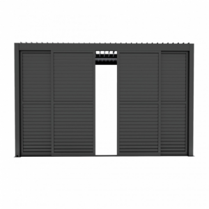 Zoom LATERALE SCORREVOLE CON LAMELLE PER LATO DA 4 M PERGOLA BIOCLIMATICA