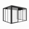 Laterale scorrevole con vetro 3 m pergola bioclimatica moderno