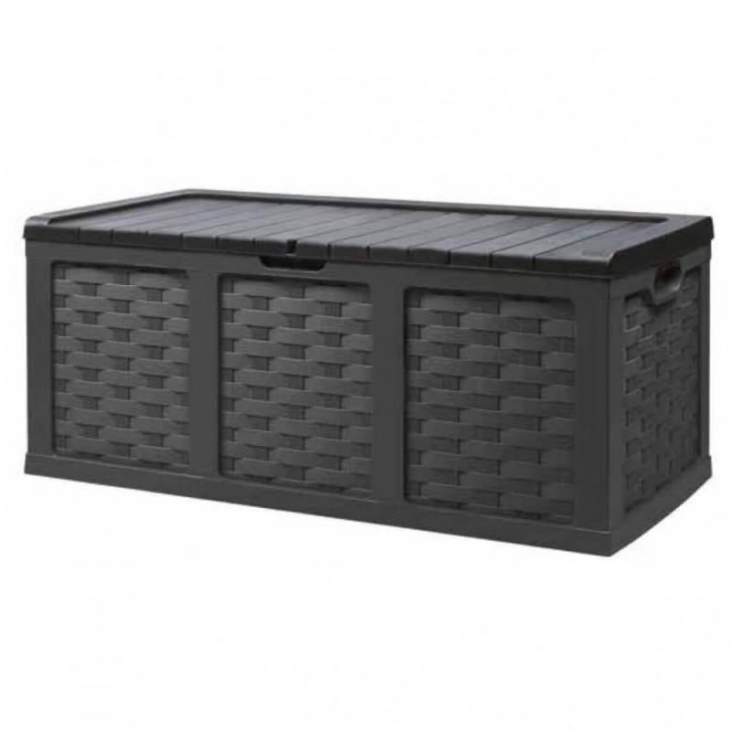Cassapanca rattan style XXL da giardino capiente e resistente