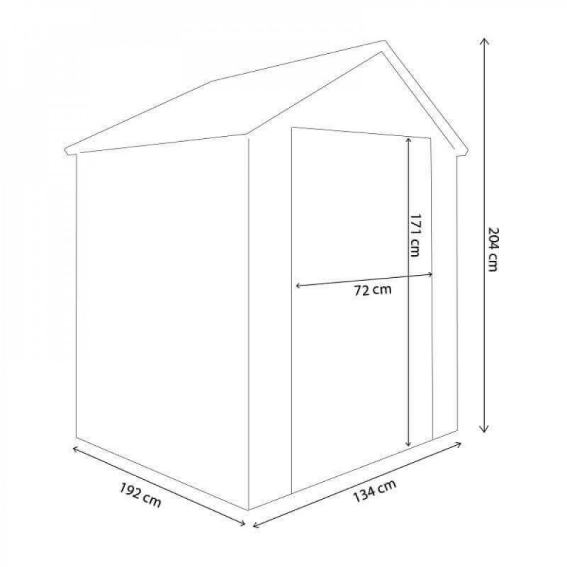 Casetta Home da giardino 134x192x204 cm robusta e versatile