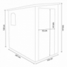 Casetta Hause giardino 143x247x194 cm spaziosa e resistente
