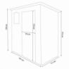 Casetta da giardino Maison 191x111x194cm robusta e versatile