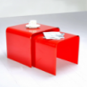 SET TAVOLINI DADA ROSSO