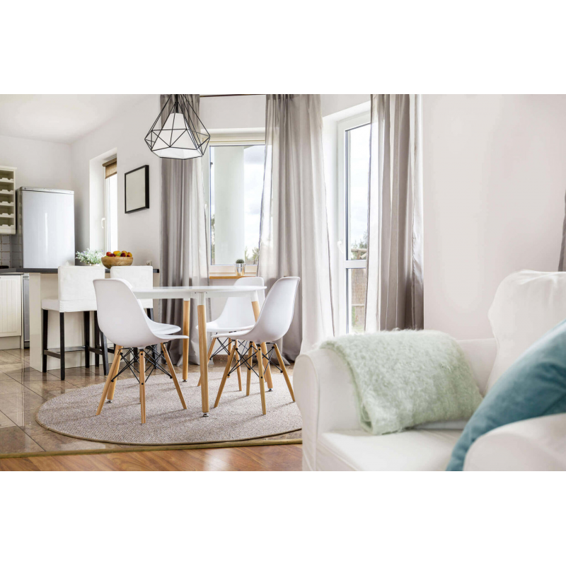 Set di 4 SEDIE MORITZ BIANCA