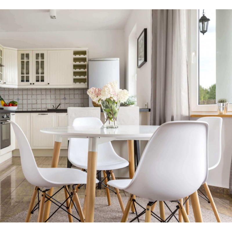 Set di 4 SEDIE MORITZ BIANCA