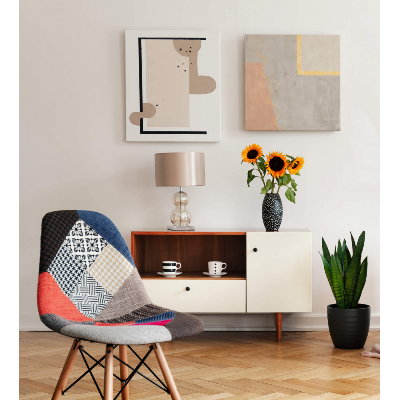 Set di 2 SEDIE PATCHWORK