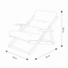 Poltrona relax 3 posizioni miele con cuscino comfort casa