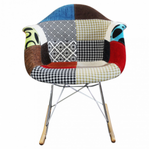 Zoom Set di 4 POLTRONE DONDOLO MORITZ PATCHWORK