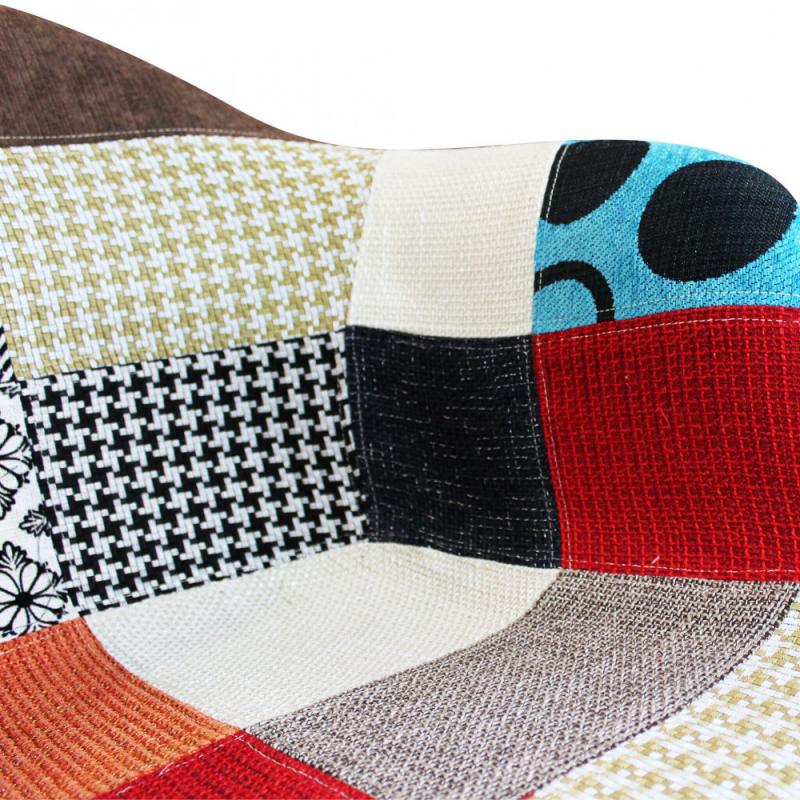 Set 4 poltrone dondolo Moritz patchwork moderne e colorate