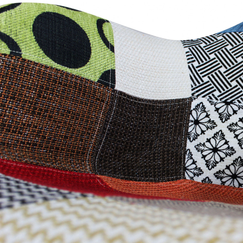 Set 4 poltrone dondolo Moritz patchwork moderne e colorate