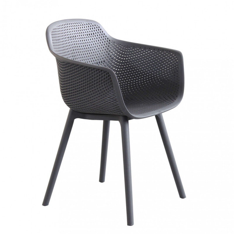 Set 4 poltrone Vannes moderne imbottite per soggiorno e sala