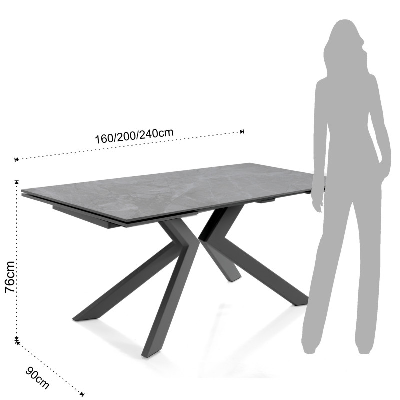 Tavolo Allungabile Tips 6 167X97X16 Cm