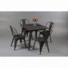 Tavolo Stelvio 80x80 moderno compatto per cucina e soggiorno