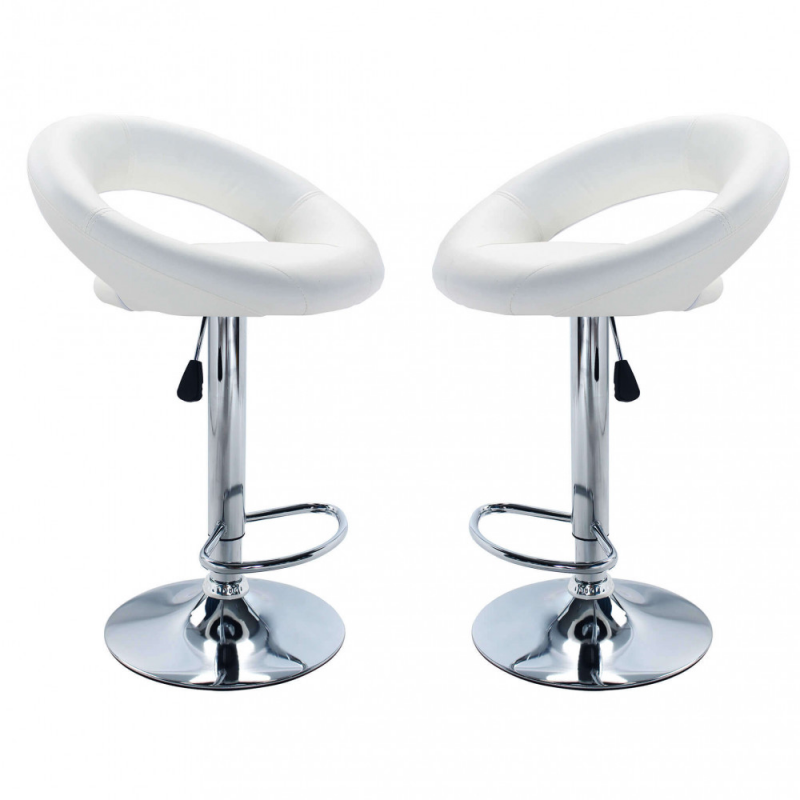 Set 2 sgabelli Kendal moderni regolabili per cucina casa