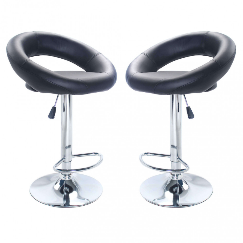 Set 2 sgabelli Kendal moderni regolabili per cucina casa