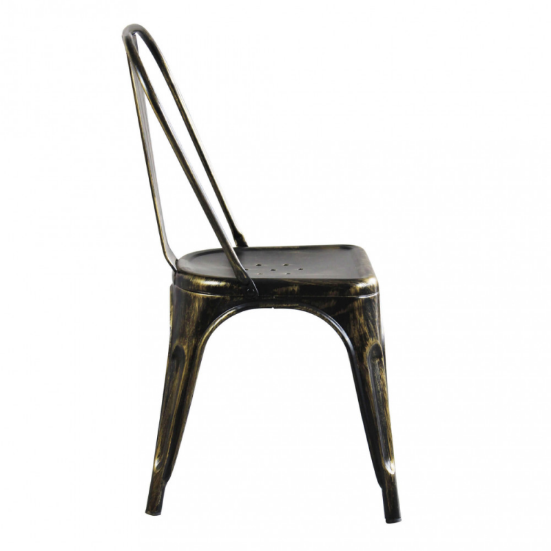 Sedia Lola nero antico moderna per cucina e soggiorno casa