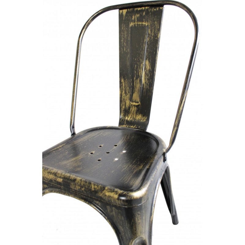 Sedia Lola nero antico moderna per cucina e soggiorno casa