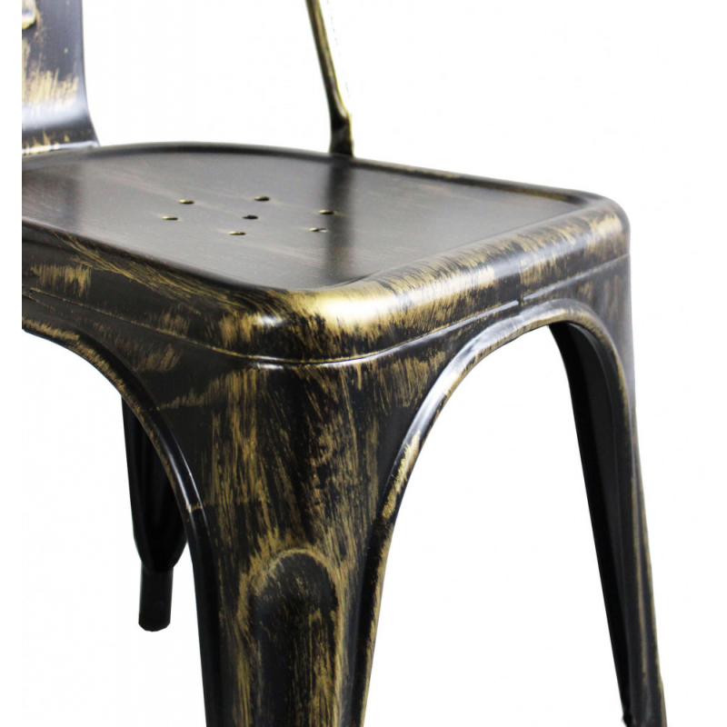 Sedia Lola nero antico moderna per cucina e soggiorno casa