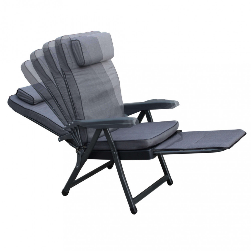 Poltrona Paradiso modello Carrello grigia relax motorizzata