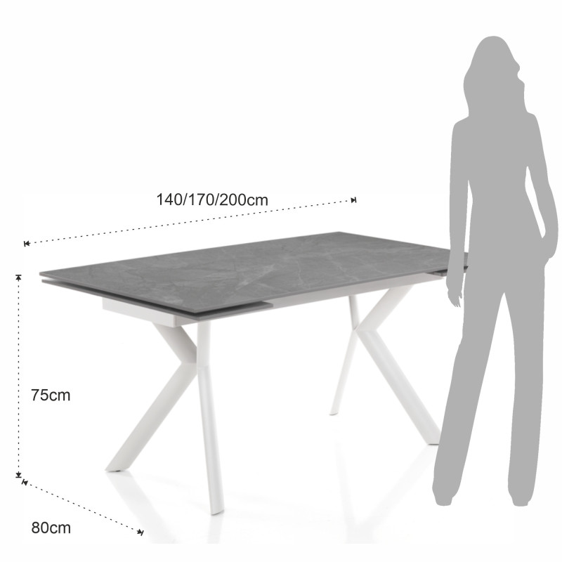 Tavolo Allungabile Molly 1 147X87X13 Cm