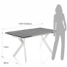 Tavolo Allungabile Molly 1 147X87X13 Cm