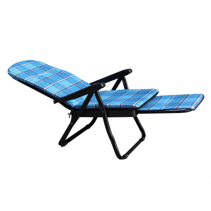 Sdraio Cipro carrello blu verde scozzese resistente giardino